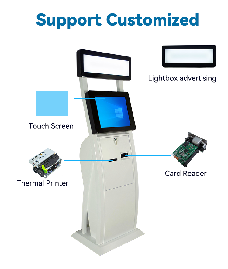 Self Service Touch Screen Kiosk Android OS Windows OS Touch screen interactive self payment kiosk machine hotel self check in self service 4