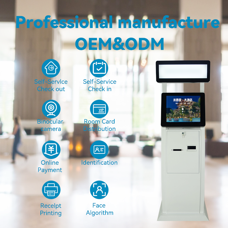 Self Service Touch Screen Kiosk Android OS Windows OS Touch screen interactive self payment kiosk machine hotel self check in self service 3