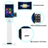 LX9045 OEM ODM Floor Standing 23.6 inch Curved Touch Screen All in one Service Self Ordering Payment Kiosk for Hotel 9