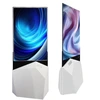 Floor Standing QLED Glass Double Sided Digital Ads Screen Digital Signal DIsplay 3