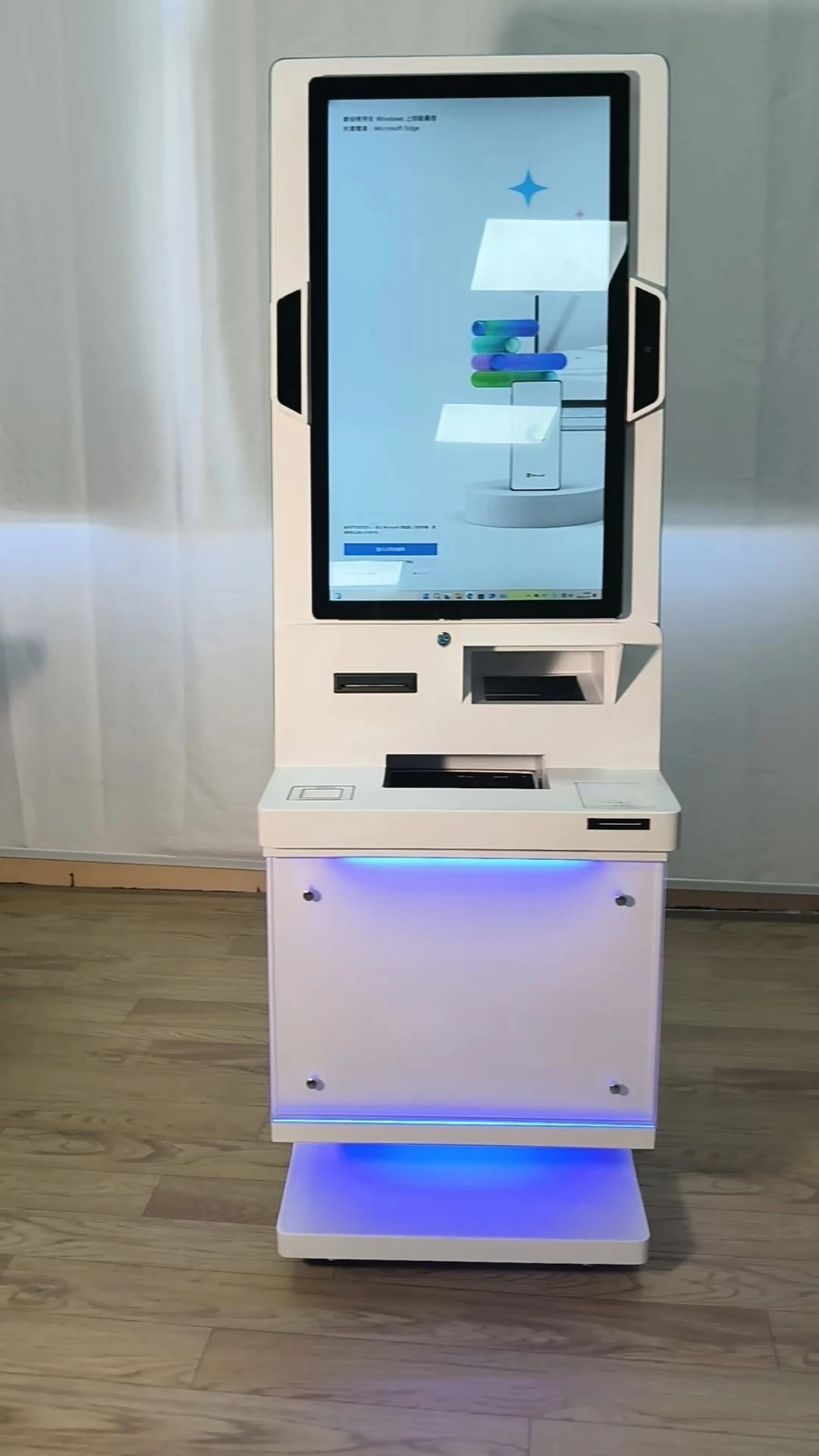 LX7013 Large LCD Touch Screen Hospital Top UP Self Service A4 Printer Sim Card Kiosk support OEM ODM 1