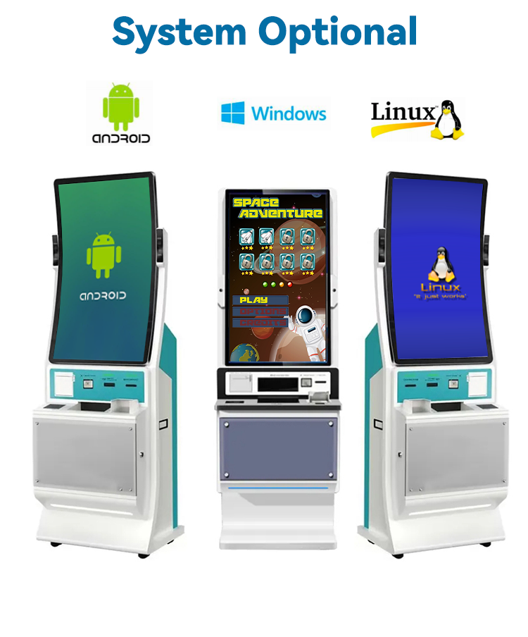 Self Service Kiosk Ticket redemption kiosk ATM for Clubs pubs gaming Terminal skill game machine ATM kiosk 7