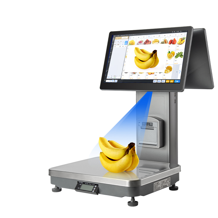 High quality pos system touch screen scale cash register weighing scale for retail market Inteligente electronique escala 8