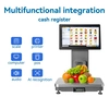 High quality pos system touch screen scale cash register weighing scale for retail market Inteligente electronique escala 2