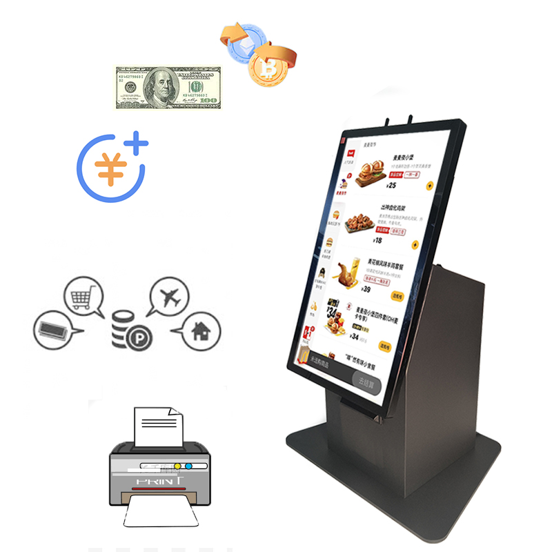 Retail touch screen desktop android windows restaurant tablet ordering self service payment kiosk