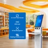 Self Service Touch Screen Kiosk with Metal Keyboard Book Information Equiry and QR Scanning Kiosk 7