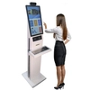 Factory OEM ODM Indoor Free Standing 19 Inch Touch Interactive Screen Kiosk with Metal Keyboard 1