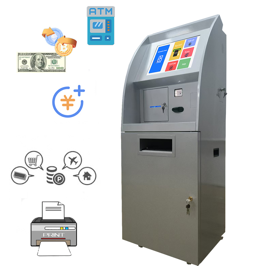 Kiosk ATM Machine Manufacturers in China Crypto Deposit Bank Cash Withdrawal Smart Cash Dispensing Prices ATM Machine for Sale 9