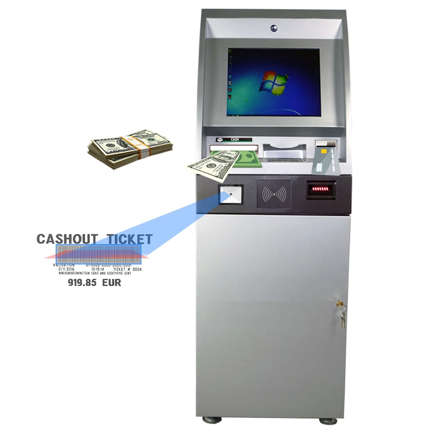 Bill Changer Payment Cash Deposit Dispenser Smart Bank VTM ATM Kiosk Solution Machine Custom Self- Service Payment Kiosk 1
