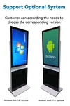 LX8009 LCD Touch Screen Rotable Floor Standing Advertise Digital Signal Screen Kiosk 5