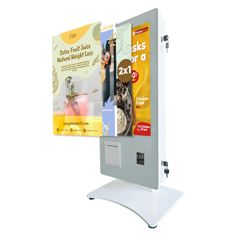 Smart Interactive Self Ordering Kiosk Payment Android Terminal Equipment Kiosk cash payment machine