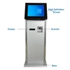 Touch Screen Ticket Kiosk With Printer And Card Reader Barcode Scanner 19 2