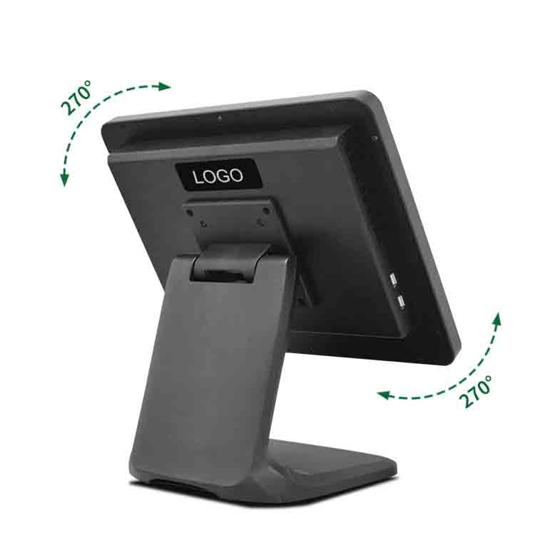 LX1563L POS Cash Register ALL in one HD Multi Touch Screen Cash Device support External Cash Box, Scanner, Printer 7