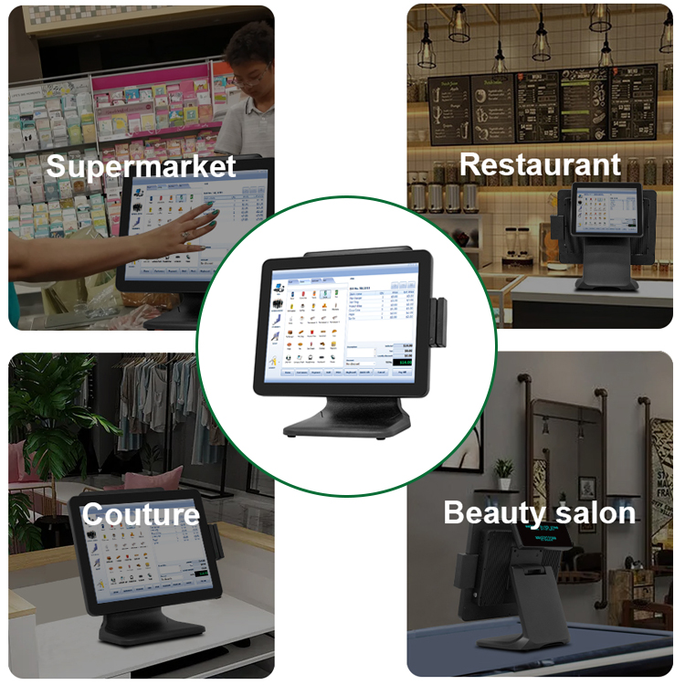 LX1518L HD Touch Screen Payment Pos System Cash Register for retail store 3