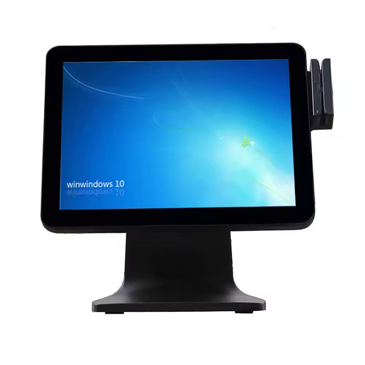 LX1562 All in one Electronic Cash Register POS system Double Screen Cash Register Computer 3