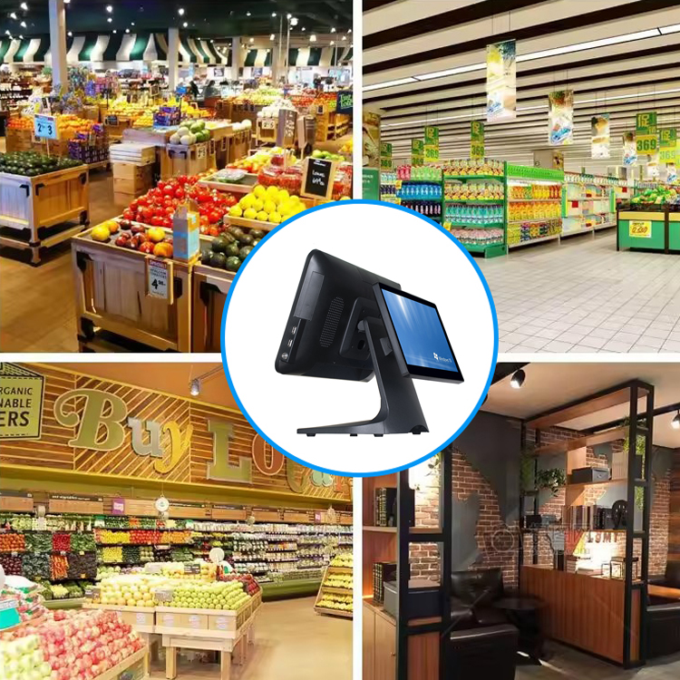 LX1503 Electronic Cash Register Lcd Touch Screen Display Register Pos Thermal POS Receipt point of sale systems 10
