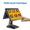 15.6 Inch Dual Screen Touch Cash Acceptor Machine Restaurant Ordering Touch Machine Android Window Touch Pos System For Retail 2