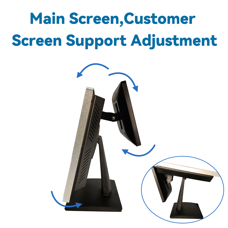 Cashless Payment Terminal cash register All In One Touchscreen Pos Systems For Restaurants 7