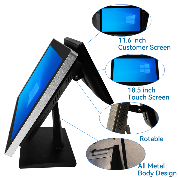 Cashless Payment Terminal cash register All In One Touchscreen Pos Systems For Restaurants 4