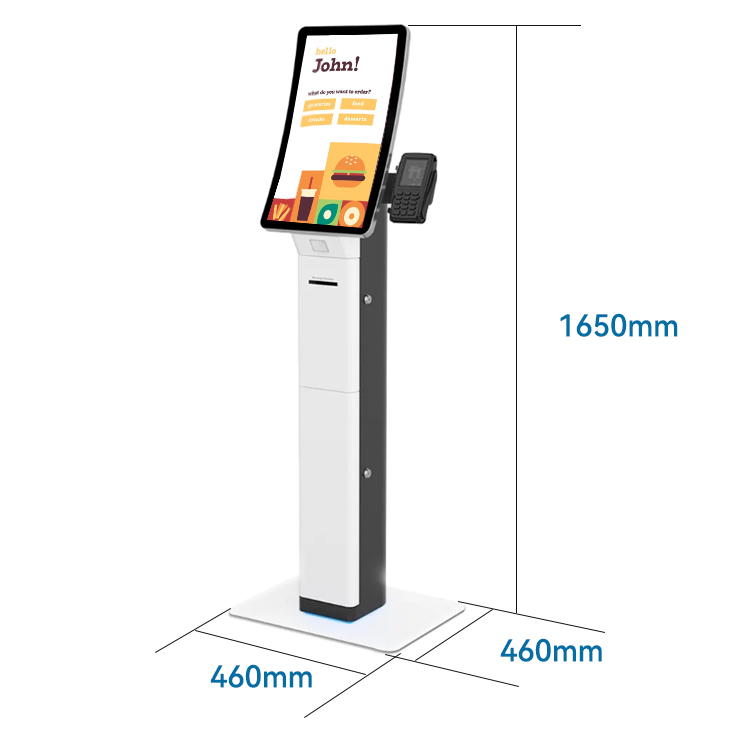 Self Service Queue Ordering Payment Kiosk Terminal with Printer QR Scanner for Shop Bank hospital queue management 5