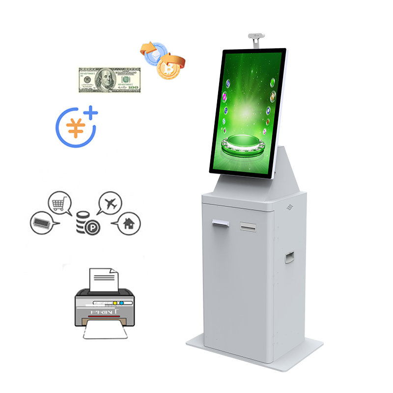 Floor Standing Touch Screen Bill Payment cash Recycle machine cash payment kiosk self service Automatic Ticket Purchase machine 4