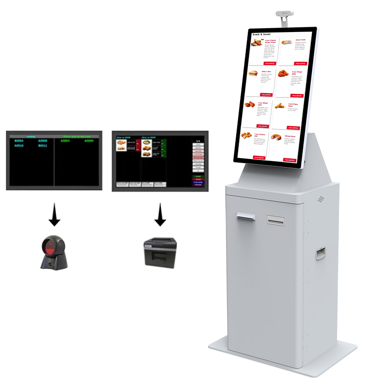 Metal Cash-payment-kiosk payment telecom services kiosk slim payment kiosk with card reader Printer 2