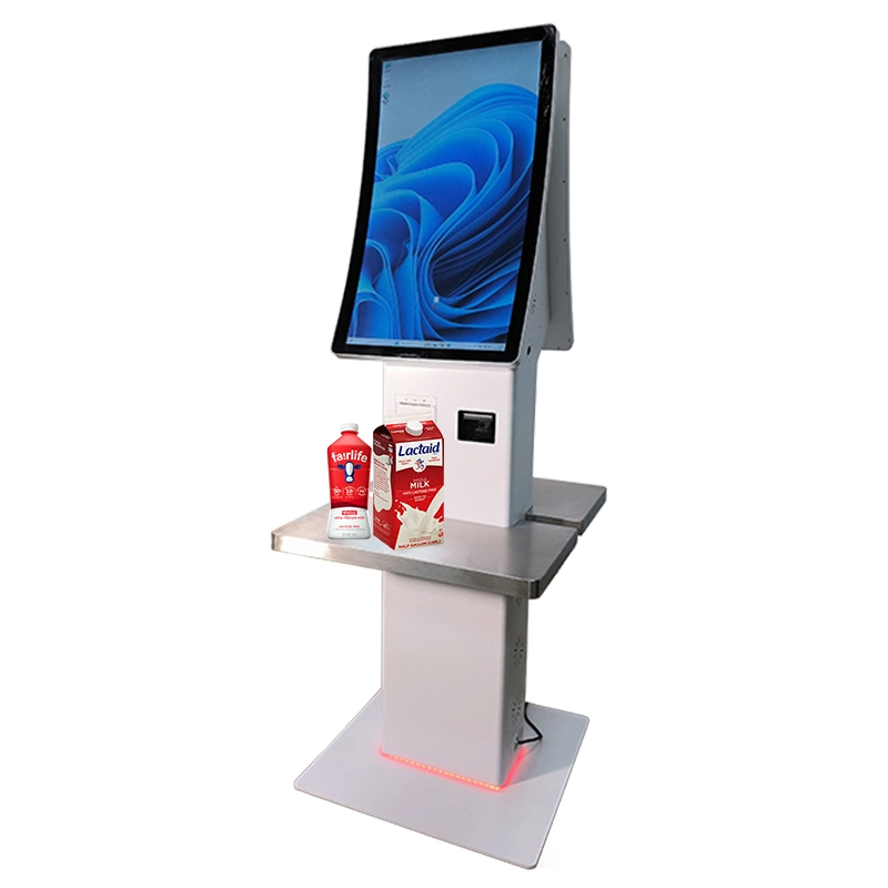 32-Inch Touchscreen POS Self-Checkout Terminal for Supermarket and Retail Store with Card Reader 1