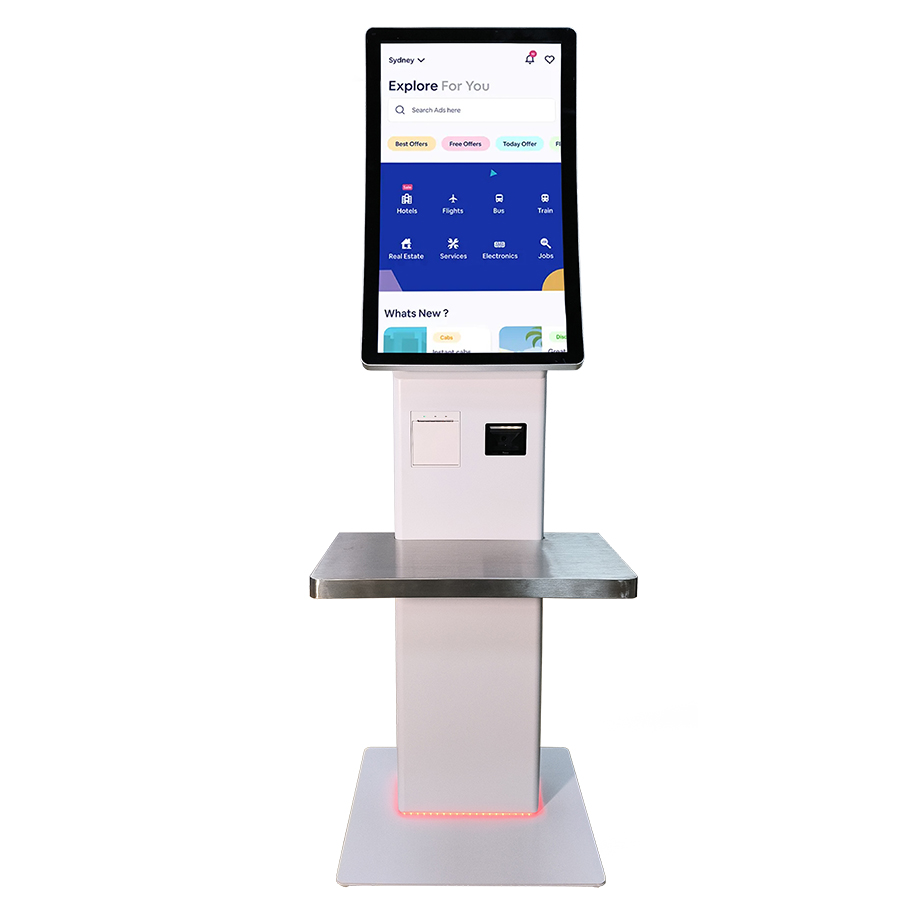 32inch Curved Touchscreen checkout Automated Terminal Machine kiosk Self-checkout Machine For supermarket 8