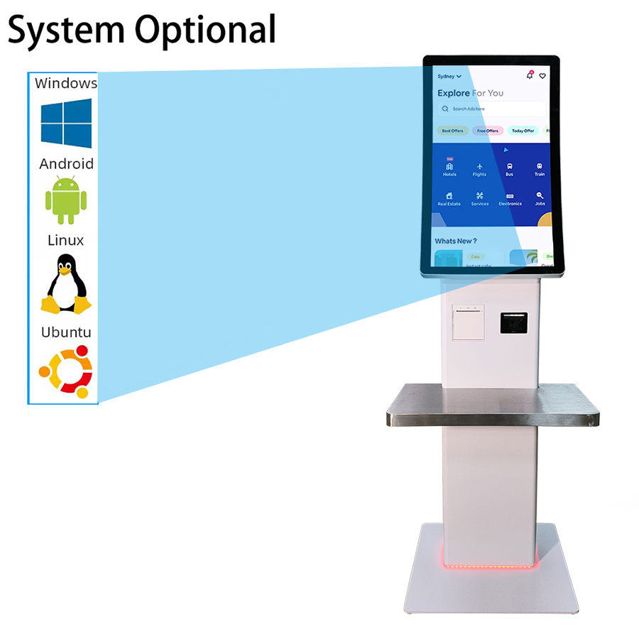 Self-Checkout Kiosk with Capacitive Touchscreen Payment Self-Service Terminal SDK Function 9
