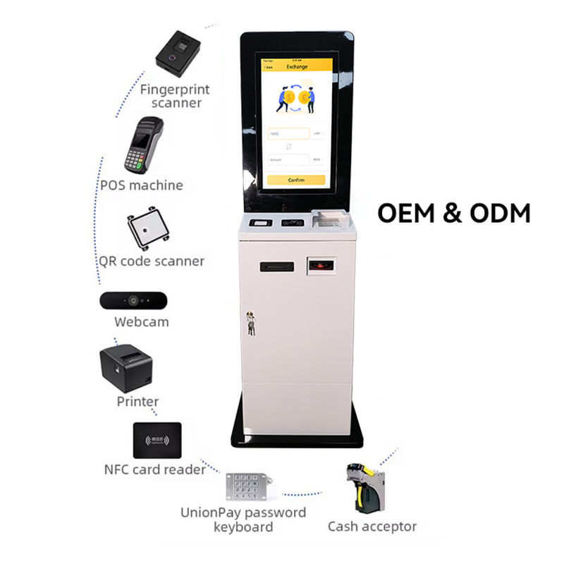 Self Service Cash Acceptor and Dispenser Bill Payment Machine Outdoor Ttw Insurance Kiosk ATM Kiosk 8