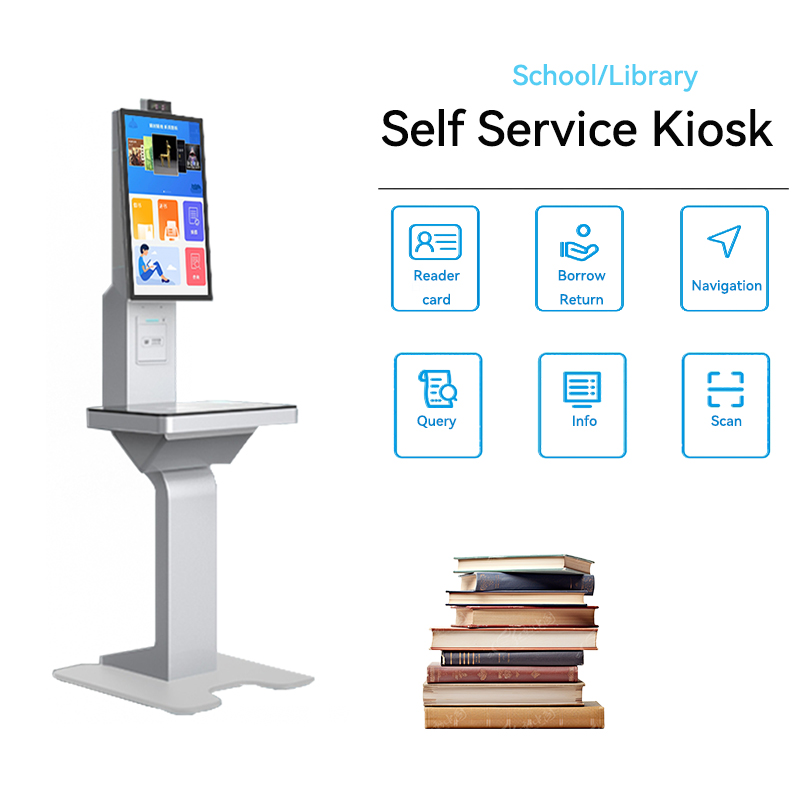 School Self Service Payment Checkout Machines Printing Touch Screen Vending Ordering Library Supermarket Self Kiosk